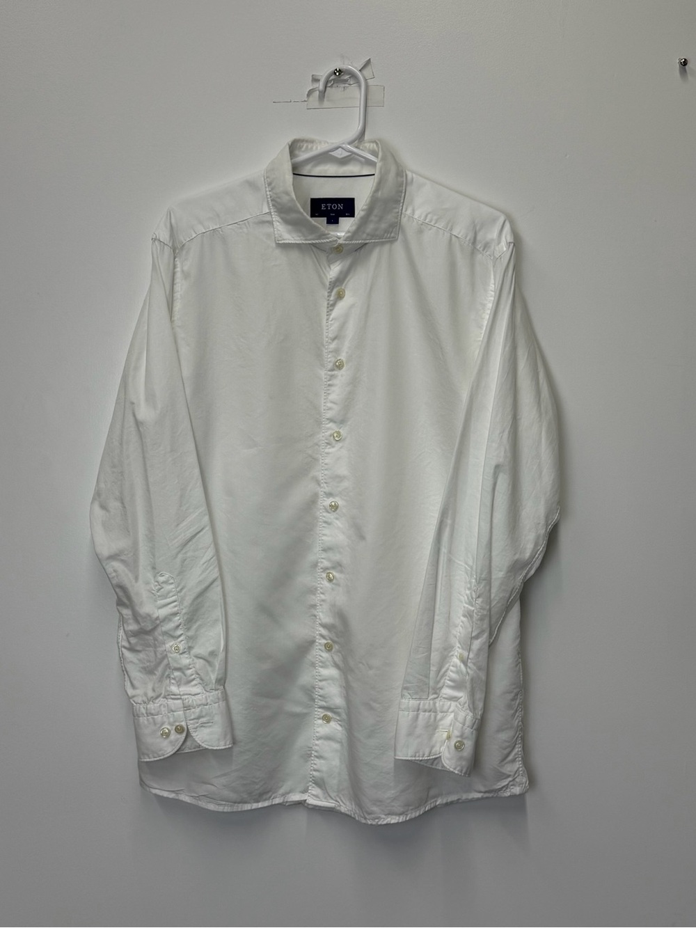 Eton - White Cotton-Lyocell Dress Shirt